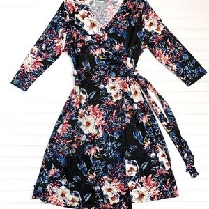 Floral Lularoe Michelle Wrap Dress BNWT